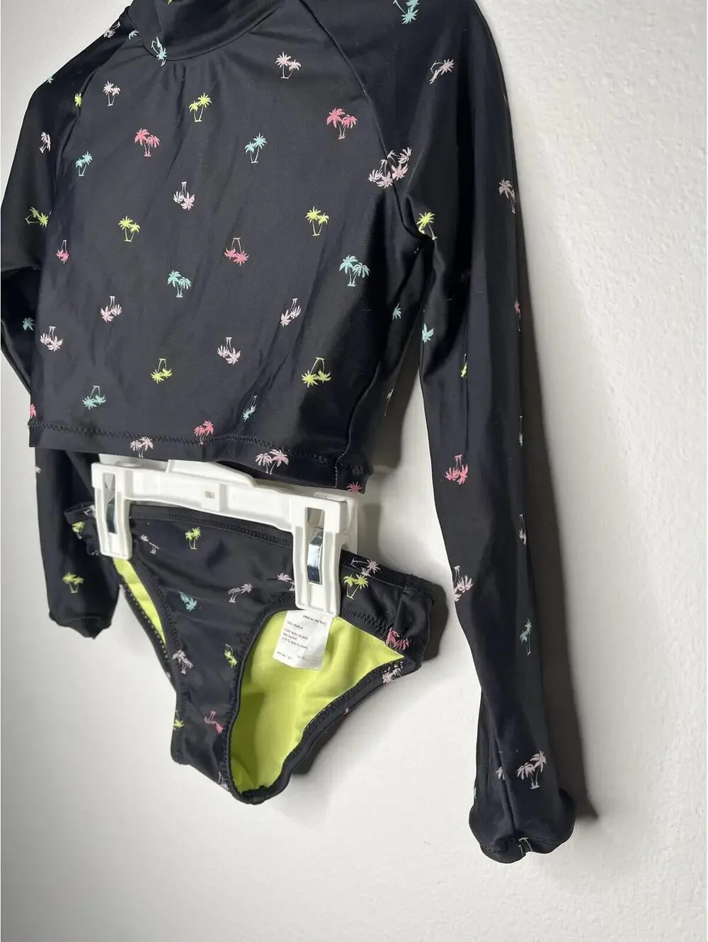 NWOT American Eagle Kids Girl's Tropical 2 Piece Swim Set Size 6